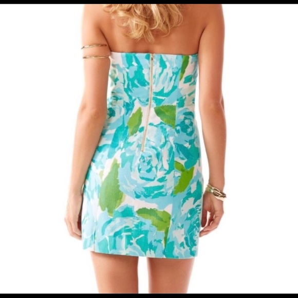 NWT Lilly Pulitzer Tanby Dress Poolside Blue Sz 0 - Picture 2 of 10